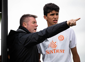 defender manchester united american highly heading trials rated morales efrain handed trial premier league english side