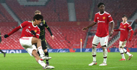 Nigeria-eligible midfielder scores first competitive goal at Old Trafford for Man Utd U18s 