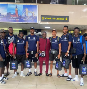 Kanu, Finidi, Ekwueme sing victory songs as Enyimba fly out to Libya for Al-Ahly SC clash