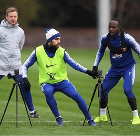 Photo Confirmation: Fit-Again Victor Moses Trains With Chelsea Pre-Wolverhampton Wanderers