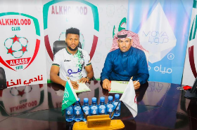 Photo : Former Akwa United and KuPS striker Udo joins Saudi Arabian club 
