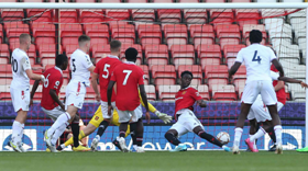 PL2 : Nigerian striker on target for Crystal Palace in 5-1 rout of Manchester United 