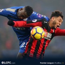 EPL Wrap: Ndidi & Iheanacho Star; Ibe Injured; Abraham& Okaka Sub; Obafemi Not In 18; Solanke Bench 