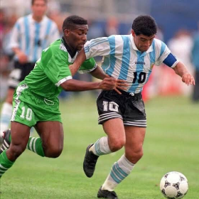 'One Could Compare Him To Lionel Messi' - Rohr Recalls Playing Against Maradona Twice