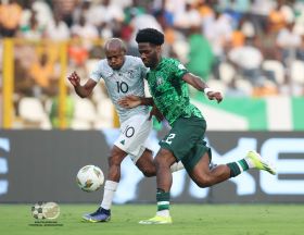 'All the best to them' - RSA marquee player Percy Tau wishes success to Super Eagles ahead of AFCON final 