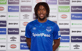 Most Expensive Nigerian Player Wears Everton Jersey For The First Time 