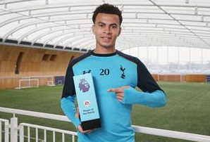 Spurs Star Alli Nominated For Premier League PFA Fans Player of The Month Award 