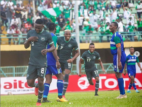 Super Eagles' goalscorers Osimhen, Onuachu, Etebo react to win against Lesotho; Ekong, Henry happy to play in Lagos 