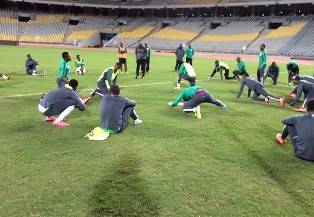 Super Eagles Finally Train At Match Venue