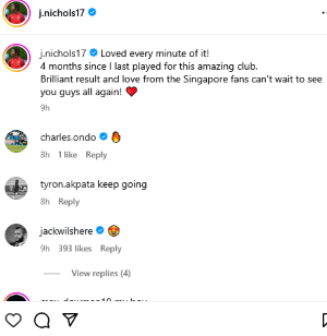 Back in action: What Josh Nichols said after first appearance for Arsenal in four months 