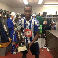 (See Photo) Hard-working Midfielder Onovo Celebrates Winning The League In Finland