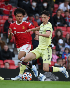 PL 2 : Anglo-Nigerian-Ugandan GK stars for Arsenal in 1-1 draw vs Man Utd; Shoretire assists