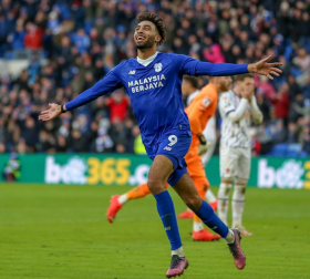 Talented striker on the radar of NFF reacts after opening Cardiff City account  on full debut