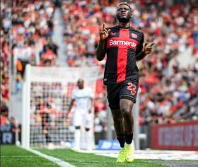 'There are a lot of similarities' - Bayer Leverkusen striker Boniface likens himself to Osimhen