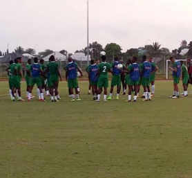 Full Pitch Training : How Super Eagles Lined Up, Ndidi & Ighalo On Target