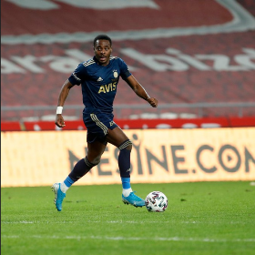 Osayi-Samuel reacts after scoring his first goal in Fenerbahce colours 