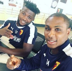 Ighalo Warns Watford Algerian Teammate Guedioura : You Are Coming To The Lions Den