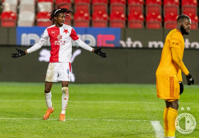 Olayinka Scores Against His Former Club As Slavia Prague Advance To Czech MOL Cup Last Sixteen