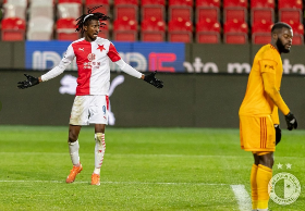 Olayinka Scores Against His Former Club As Slavia Prague Advance To Czech MOL Cup Last Sixteen 