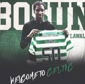 Confirmed : Lawal joins Glasgow Celtic B on three-year deal 