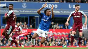  Iwobi reaches milestone as West Ham end Everton's 100% home record under Benitez