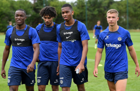 Pictured : Nigerian defender reports for pre-season training with Chelsea Youth 