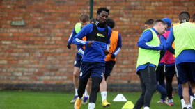 Photo : Super Eagles Star Ndidi Spotted Training With Leicester City Teammates Pre-Liverpool 