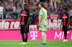 Bayer Leverkusen striker Boniface sets two records despite firing blanks against Bayern