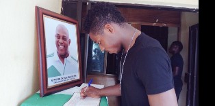 Kingsley Madu, Moses Simon Sign Condolence Register In Honour Of Keshi