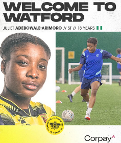 Official : 2021 Falconets invitee joins Watford from Brighton & Hove 