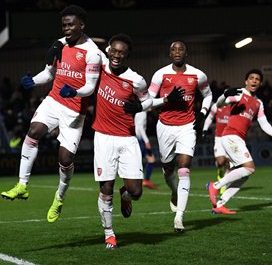 Amaechi Gets Assist, Saka Hits Crossbar Twice As Arsenal U23s Thrash West Ham 3-0 In Abandoned Game