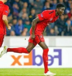 Midtjylland Striker Paul Onuachu Expresses Joy At Scoring Against Club Brugge