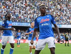 Unstoppable Napoli striker Osimhen matches Higuain, Cavani feat after brace v Little Eagles