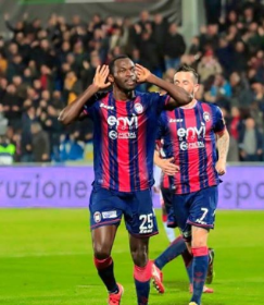 Crotone's Super Eagles Star Close To Matching Personal Best After Netting 18th Goal Of Season