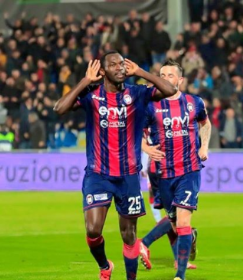 Crotone's Super Eagles Star Close To Matching Personal Best After Netting 18th Goal Of Season 