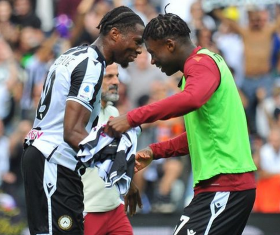 2020 Super Eagles invitee opens goal account for Udinese after logging 519 minutes 