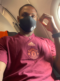 Odion Ighalo Lands In Cologne With Manchester United Squad Pre-FC Copenhagen