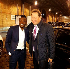 (Photo) Ex-CSKA Coach Meets With Leicester Star Musa After Chelsea Match