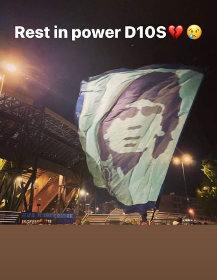 Super Eagles Striker Osimhen Reacts To The Passing Of Napoli Legend Diego Maradona