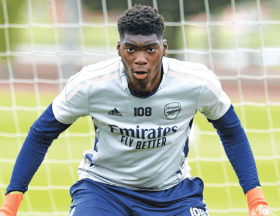 'He's certainly not let Arsenal down' - Hitchin manager sings the praises of Okonkwo