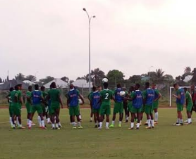 Daniel Akpeyi Wins Fitness Battle, Partakes In Super Eagles Training