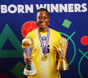 Women's Yashin Trophy: Super Falcons star Nnadozie's ranking revealed as Chelsea GK claims award