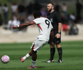 Chelsea striker Ezenwata reminds Flying Eagles of his quality with superb free-kick goal