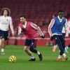 (Photo) Arsenal Coach Arteta Runs The Rule Over Olayinka, Two Other Nigerian Young Stars Pre-Chelsea