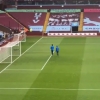 Snapped : Talented Goalkeeper Okonkwo With Arsenal First Team Squad At Villa Park