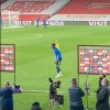 Photo: Balogun in attendance at Emirates Stadium as Arsenal lose to Everton amid protest by fans