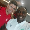Daniel Amokachi Returns To Everton & Runs The Rule Over Liverpool Old Boy Ibe