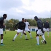 Ifeanyi Mathew and Usman Mohammed Miss Super Eagles First Training Session