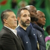 Snapped : Super Eagles coach Peseiro watches Messi