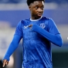 History-maker: Nigerian midfielder becomes first footballer to kick a ball at Everton